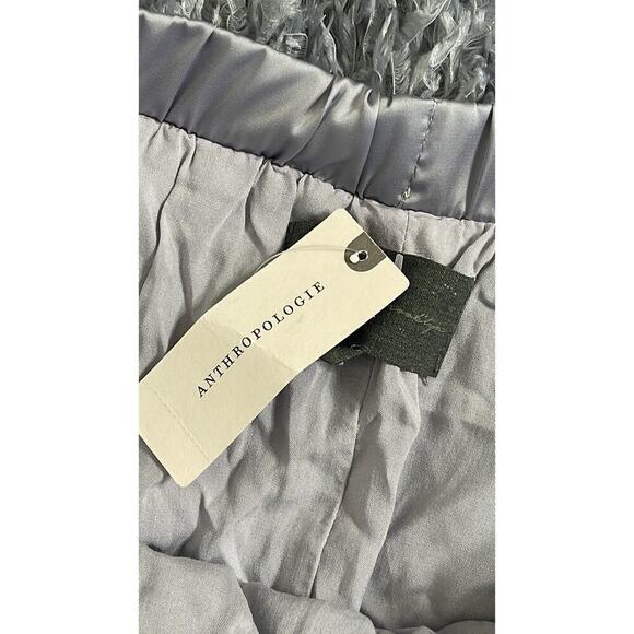 ANTHROPOLOGIE SUNDAY IN BROOKLYN FEATHERED MAXI SKIRT SIZE XS NWT GRAY - Picture 6 of 7
